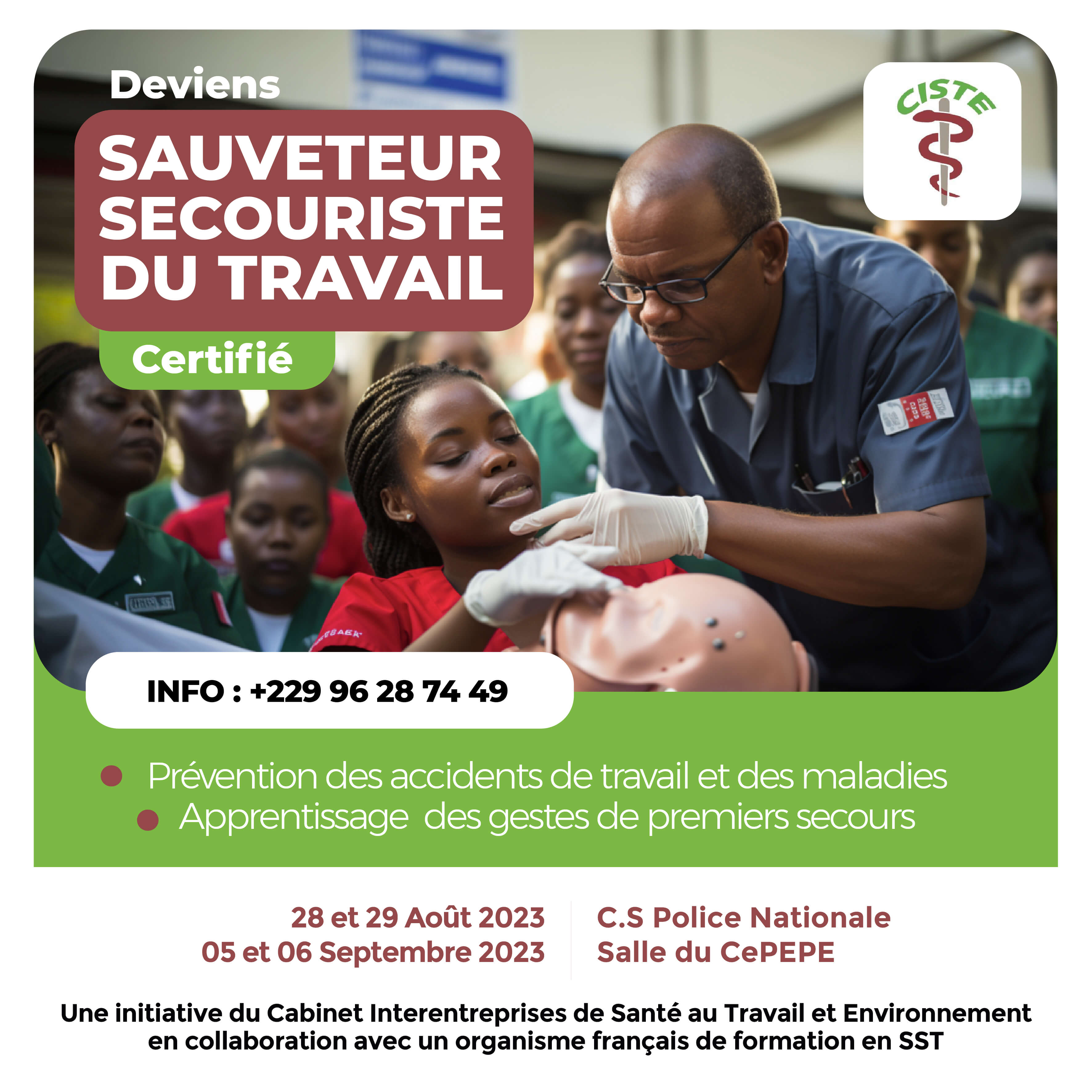 Sauveteur secouriste au travail